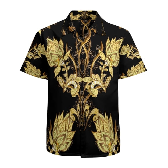 High Quality Hawaiian Shirts for Men Short Sleeve Aloha Beach Shirt Floral Summer Casual Button Down Shirts Blouses HICDCD