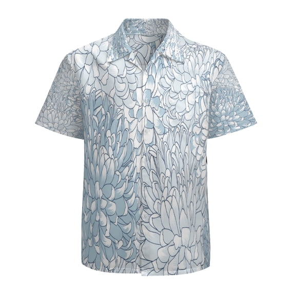 High Quality Hawaiian Shirts for Men Short Sleeve Aloha Beach Shirt Floral Summer Casual Button Down Shirts Blouses HZ9NSC