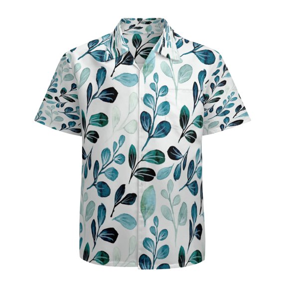 High Quality Hawaiian Shirts for Men Short Sleeve Aloha Beach Shirt Floral Summer Casual Button Down Shirts Blouses IS2SSO