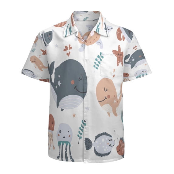 High Quality Hawaiian Shirts for Men Short Sleeve Aloha Beach Shirt Floral Summer Casual Button Down Shirts Blouses IWI4R4