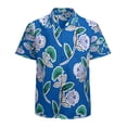thumbnail image 1 of High Quality Hawaiian Shirts for Men Short Sleeve Aloha Beach Shirt Floral Summer Casual Button Down Shirts Blouses JC4H9G, 1 of 7