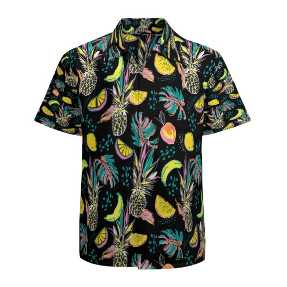 High Quality Hawaiian Shirts for Men Short Sleeve Aloha Beach Shirt Floral Summer Casual Button Down Shirts Blouses JR3UAY