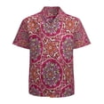 thumbnail image 1 of High Quality Hawaiian Shirts for Men Short Sleeve Aloha Beach Shirt Floral Summer Casual Button Down Shirts Blouses K48LTB, 1 of 7