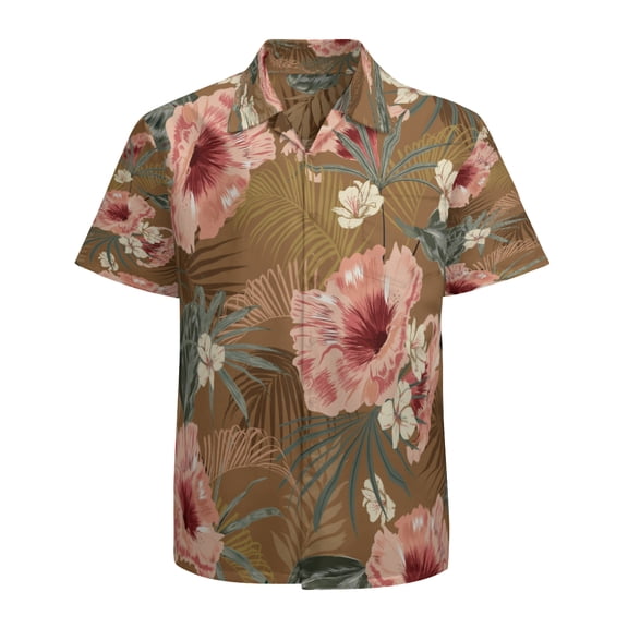 High Quality Hawaiian Shirts for Men Short Sleeve Aloha Beach Shirt Floral Summer Casual Button Down Shirts Blouses K7H5UL