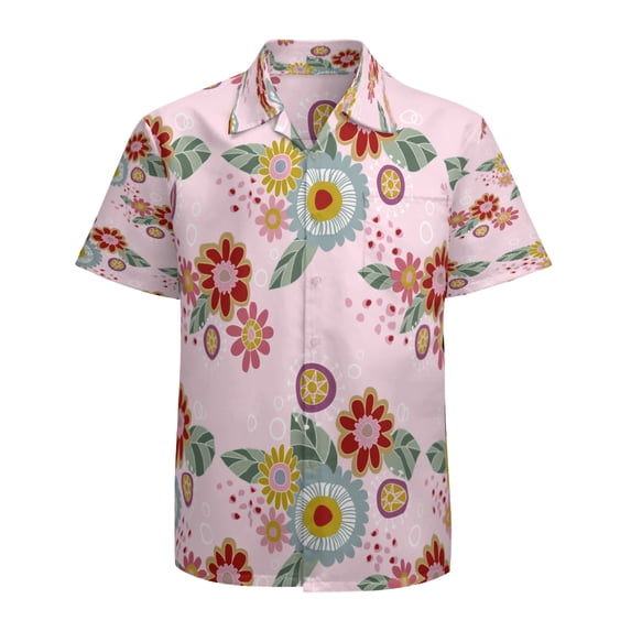 High Quality Hawaiian Shirts for Men Short Sleeve Aloha Beach Shirt Floral Summer Casual Button Down Shirts Blouses KDK2UN