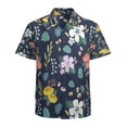 thumbnail image 1 of High Quality Hawaiian Shirts for Men Short Sleeve Aloha Beach Shirt Floral Summer Casual Button Down Shirts Blouses KMDKBF, 1 of 7