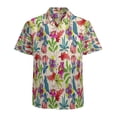 thumbnail image 1 of High Quality Hawaiian Shirts for Men Short Sleeve Aloha Beach Shirt Floral Summer Casual Button Down Shirts Blouses KV7MBY, 1 of 7