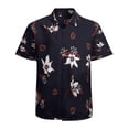 thumbnail image 1 of High Quality Hawaiian Shirts for Men Short Sleeve Aloha Beach Shirt Floral Summer Casual Button Down Shirts Blouses LBPPEN, 1 of 7