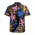 thumbnail image 1 of High Quality Hawaiian Shirts for Men Short Sleeve Aloha Beach Shirt Floral Summer Casual Button Down Shirts Blouses LKA72E, 1 of 7