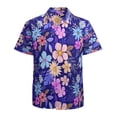 thumbnail image 1 of High Quality Hawaiian Shirts for Men Short Sleeve Aloha Beach Shirt Floral Summer Casual Button Down Shirts Blouses MG3ICJ, 1 of 7