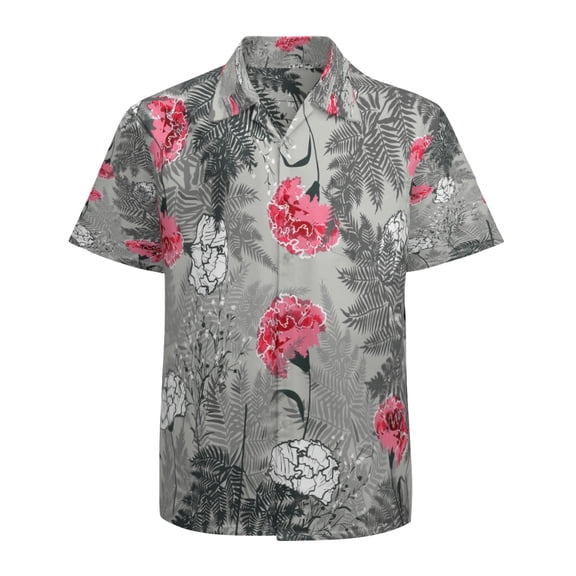 High Quality Hawaiian Shirts for Men Short Sleeve Aloha Beach Shirt Floral Summer Casual Button Down Shirts Blouses MU9RDI