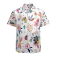 thumbnail image 1 of High Quality Hawaiian Shirts for Men Short Sleeve Aloha Beach Shirt Floral Summer Casual Button Down Shirts Blouses MW7R2F, 1 of 7