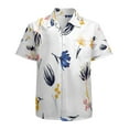 thumbnail image 1 of High Quality Hawaiian Shirts for Men Short Sleeve Aloha Beach Shirt Floral Summer Casual Button Down Shirts Blouses MZEMIO, 1 of 7