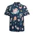 thumbnail image 1 of High Quality Hawaiian Shirts for Men Short Sleeve Aloha Beach Shirt Floral Summer Casual Button Down Shirts Blouses NREAA9, 1 of 7