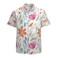 thumbnail image 1 of High Quality Hawaiian Shirts for Men Short Sleeve Aloha Beach Shirt Floral Summer Casual Button Down Shirts Blouses O29HQI, 1 of 7