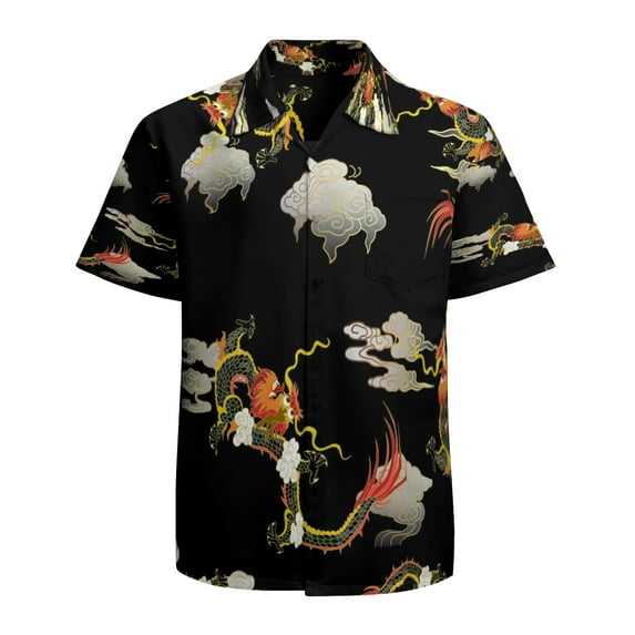 High Quality Hawaiian Shirts for Men Short Sleeve Aloha Beach Shirt Floral Summer Casual Button Down Shirts Blouses OGBQSB