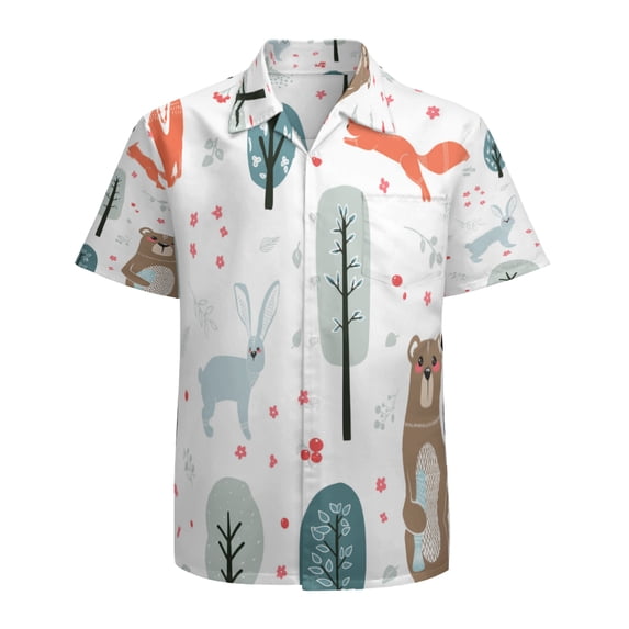 High Quality Hawaiian Shirts for Men Short Sleeve Aloha Beach Shirt Floral Summer Casual Button Down Shirts Blouses OOS5O9