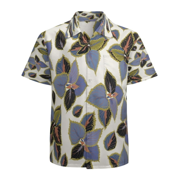 High Quality Hawaiian Shirts for Men Short Sleeve Aloha Beach Shirt Floral Summer Casual Button Down Shirts Blouses OU34RJ