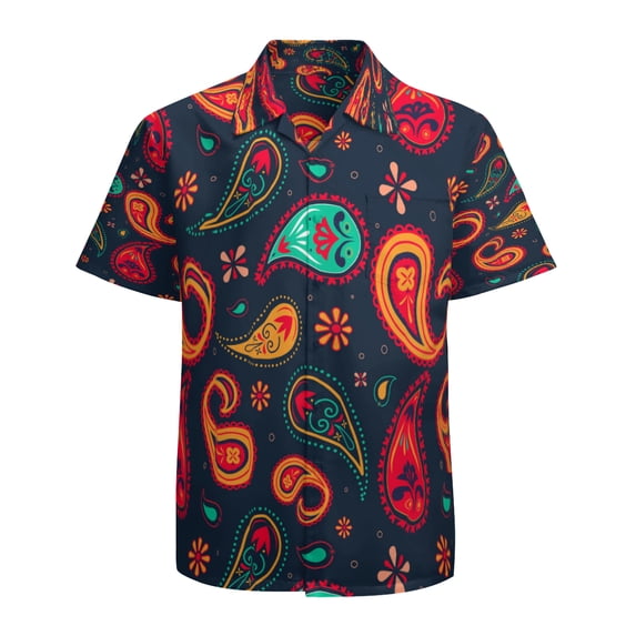 High Quality Hawaiian Shirts for Men Short Sleeve Aloha Beach Shirt Floral Summer Casual Button Down Shirts Blouses P2NO27