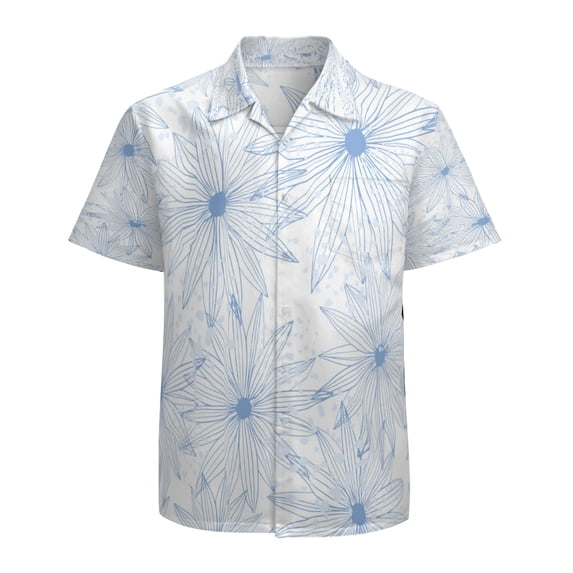 High Quality Hawaiian Shirts for Men Short Sleeve Aloha Beach Shirt Floral Summer Casual Button Down Shirts Blouses P4WA27