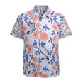 thumbnail image 1 of High Quality Hawaiian Shirts for Men Short Sleeve Aloha Beach Shirt Floral Summer Casual Button Down Shirts Blouses PACVNN, 1 of 7