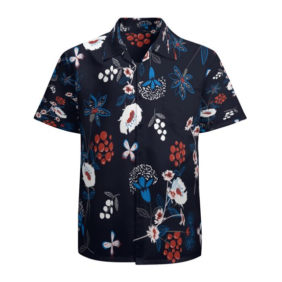 High Quality Hawaiian Shirts for Men Short Sleeve Aloha Beach Shirt Floral Summer Casual Button Down Shirts Blouses PI5XO5