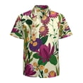 thumbnail image 1 of High Quality Hawaiian Shirts for Men Short Sleeve Aloha Beach Shirt Floral Summer Casual Button Down Shirts Blouses QYMQBX, 1 of 7