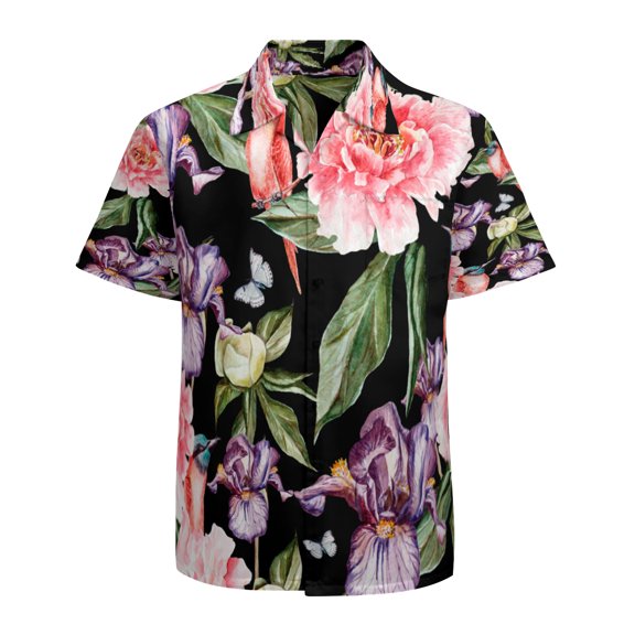 High Quality Hawaiian Shirts for Men Short Sleeve Aloha Beach Shirt Floral Summer Casual Button Down Shirts Blouses SITY2R