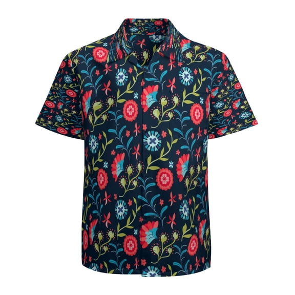 High Quality Hawaiian Shirts for Men Short Sleeve Aloha Beach Shirt Floral Summer Casual Button Down Shirts Blouses SITY2R