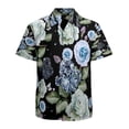 thumbnail image 1 of High Quality Hawaiian Shirts for Men Short Sleeve Aloha Beach Shirt Floral Summer Casual Button Down Shirts Blouses SVE5T2, 1 of 7