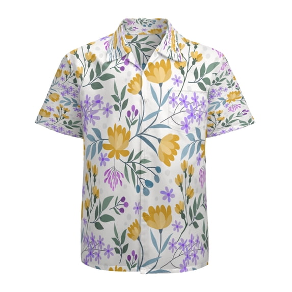 High Quality Hawaiian Shirts for Men Short Sleeve Aloha Beach Shirt Floral Summer Casual Button Down Shirts Blouses U3HXZI