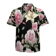 thumbnail image 1 of High Quality Hawaiian Shirts for Men Short Sleeve Aloha Beach Shirt Floral Summer Casual Button Down Shirts Blouses UQI9NB, 1 of 7