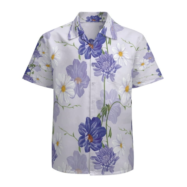 High Quality Hawaiian Shirts for Men Short Sleeve Aloha Beach Shirt