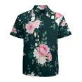 thumbnail image 1 of High Quality Hawaiian Shirts for Men Short Sleeve Aloha Beach Shirt Floral Summer Casual Button Down Shirts Blouses VEA4MS, 1 of 7