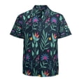 thumbnail image 1 of High Quality Hawaiian Shirts for Men Short Sleeve Aloha Beach Shirt Floral Summer Casual Button Down Shirts Blouses VECQSE, 1 of 7