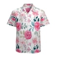 thumbnail image 1 of High Quality Hawaiian Shirts for Men Short Sleeve Aloha Beach Shirt Floral Summer Casual Button Down Shirts Blouses VSKCMJ, 1 of 7