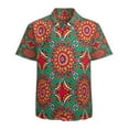 thumbnail image 1 of High Quality Hawaiian Shirts for Men Short Sleeve Aloha Beach Shirt Floral Summer Casual Button Down Shirts Blouses VV777P, 1 of 7