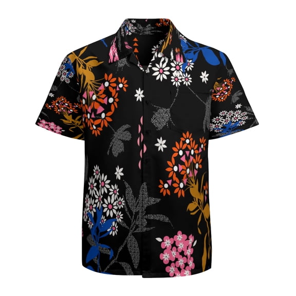 High Quality Hawaiian Shirts for Men Short Sleeve Aloha Beach Shirt Floral Summer Casual Button Down Shirts Blouses W9EDKL