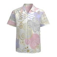 thumbnail image 1 of High Quality Hawaiian Shirts for Men Short Sleeve Aloha Beach Shirt Floral Summer Casual Button Down Shirts Blouses WFIFCW, 1 of 7