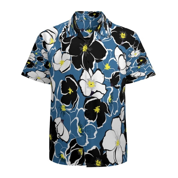High Quality Hawaiian Shirts for Men Short Sleeve Aloha Beach Shirt Floral Summer Casual Button Down Shirts Blouses WJ27LX