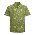 thumbnail image 1 of High Quality Hawaiian Shirts for Men Short Sleeve Aloha Beach Shirt Floral Summer Casual Button Down Shirts Blouses X7PRJM, 1 of 7