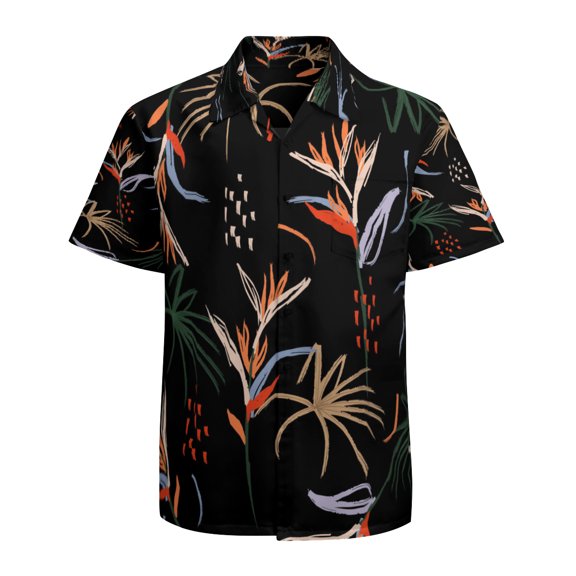 High Quality Hawaiian Shirts for Men Short Sleeve Aloha Beach Shirt Floral Summer Casual Button Down Shirts Blouses XC7ZOB