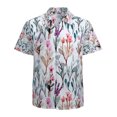 thumbnail image 1 of High Quality Hawaiian Shirts for Men Short Sleeve Aloha Beach Shirt Floral Summer Casual Button Down Shirts Blouses XWLI2V, 1 of 7