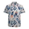 thumbnail image 1 of High Quality Hawaiian Shirts for Men Short Sleeve Aloha Beach Shirt Floral Summer Casual Button Down Shirts Blouses XYXYXQ, 1 of 7