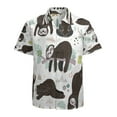 thumbnail image 1 of High Quality Hawaiian Shirts for Men Short Sleeve Aloha Beach Shirt Floral Summer Casual Button Down Shirts Blouses Y9R438, 1 of 7