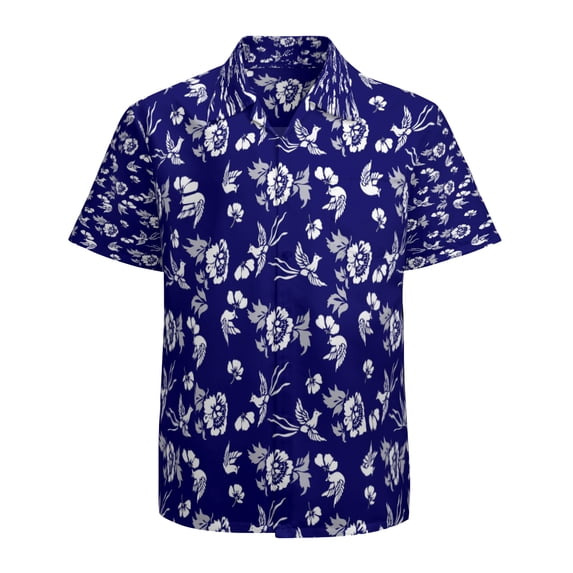 High Quality Hawaiian Shirts for Men Short Sleeve Aloha Beach Shirt Floral Summer Casual Button Down Shirts Blouses YJPYXP