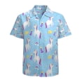 thumbnail image 1 of High Quality Hawaiian Shirts for Men Short Sleeve Aloha Beach Shirt Floral Summer Casual Button Down Shirts Blouses YQ93EL, 1 of 7
