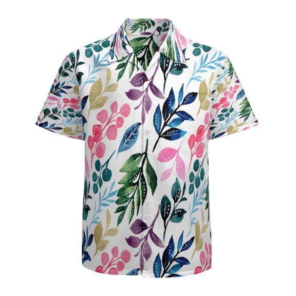 High Quality Hawaiian Shirts for Men Short Sleeve Aloha Beach Shirt Floral Summer Casual Button Down Shirts Blouses YQTRSL