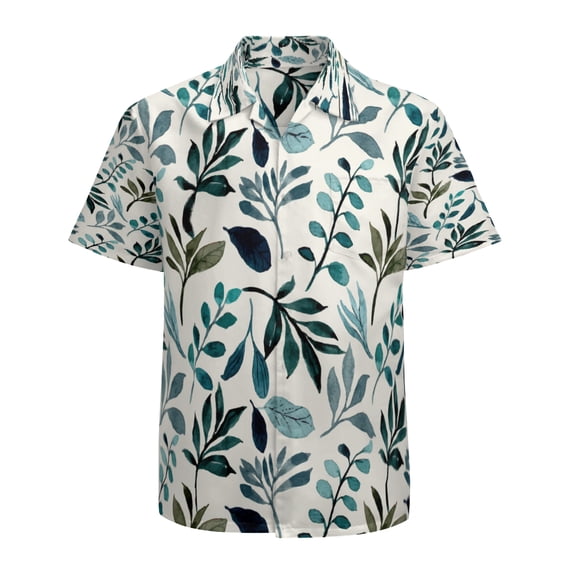 High Quality Hawaiian Shirts for Men Short Sleeve Aloha Beach Shirt Floral Summer Casual Button Down Shirts Blouses YTELXL