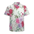 thumbnail image 1 of High Quality Hawaiian Shirts for Men Short Sleeve Aloha Beach Shirt Floral Summer Casual Button Down Shirts Blouses Z5ZU22, 1 of 7